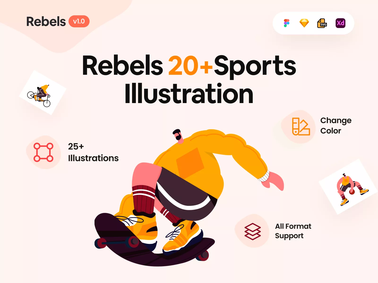 Rebels Sports Illustration Pack