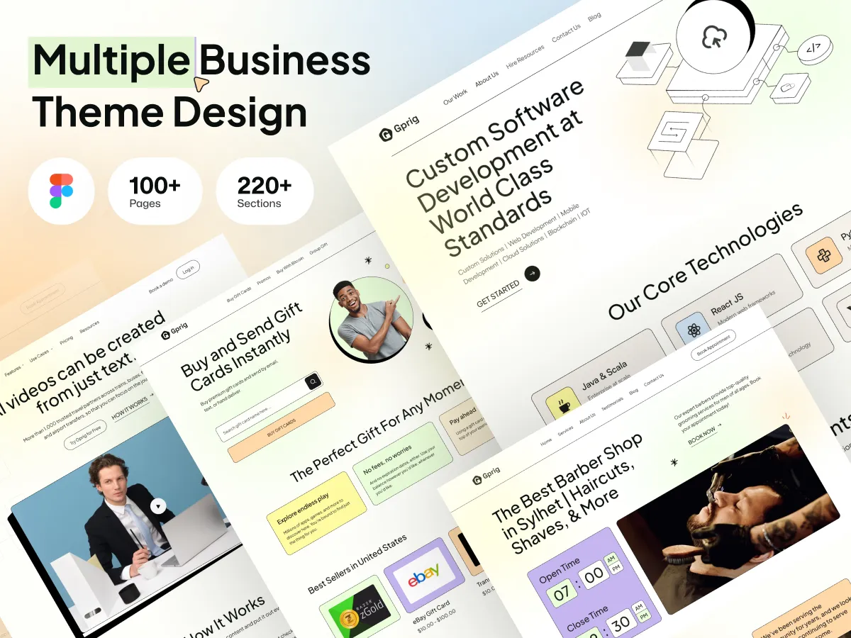 Multiple Business Theme Design