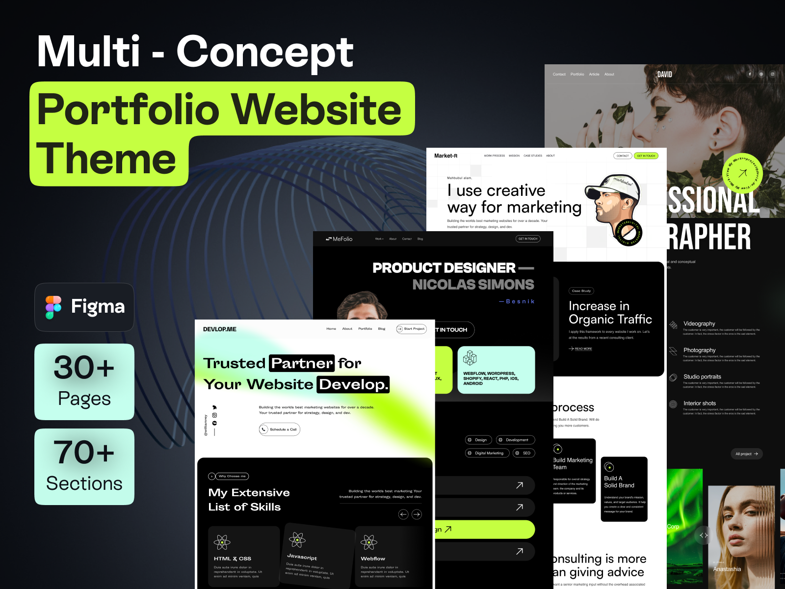 Multi - Concept Portfolio Website Theme