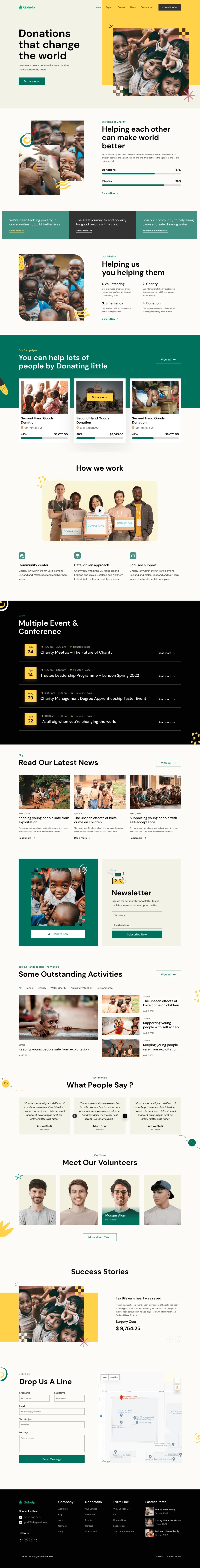 Charity Website Webflow Template