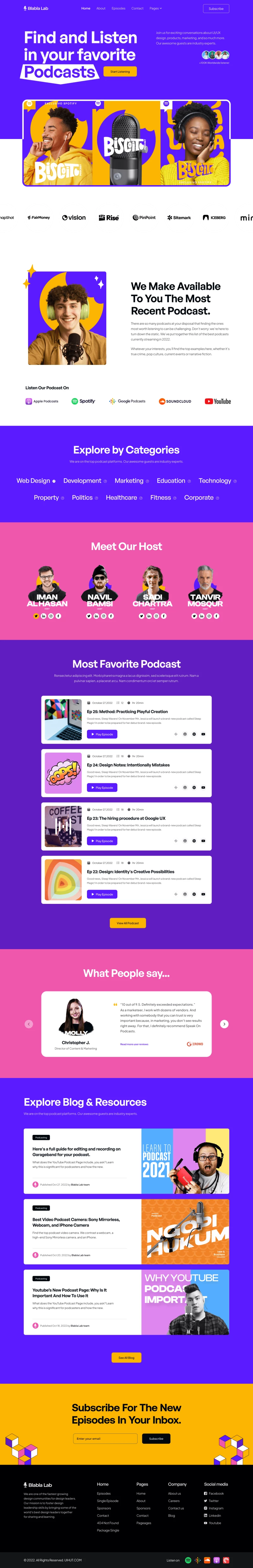 Podcast Website Webflow Template