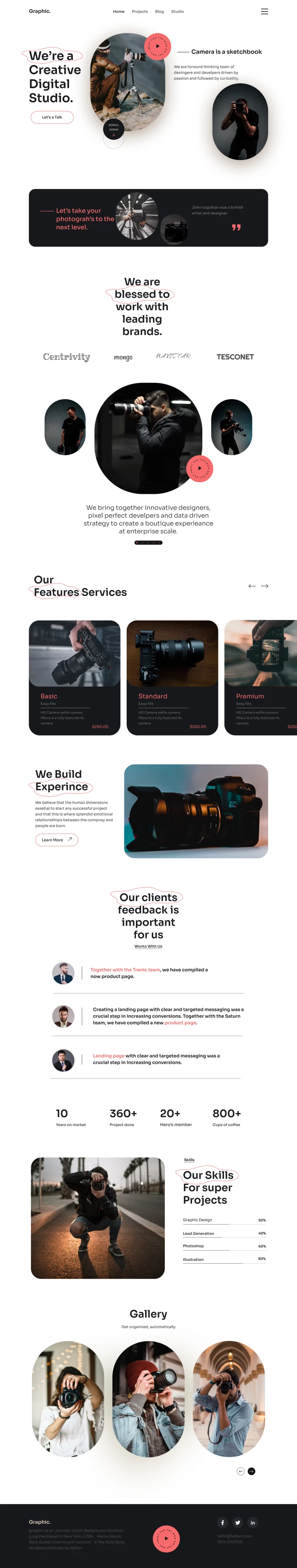 Photography Website Webflow Template