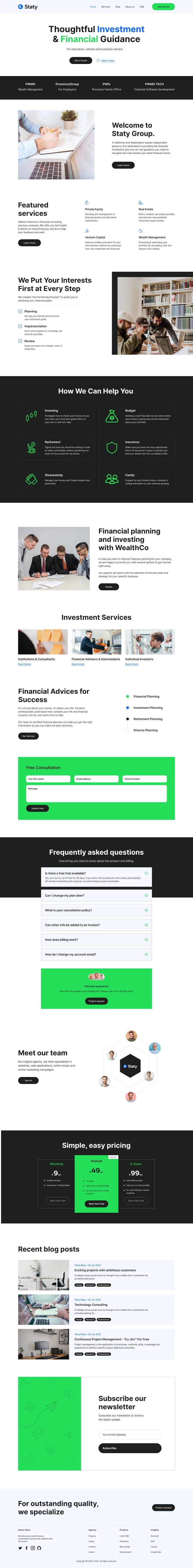 Financial Consultancy Webflow Template